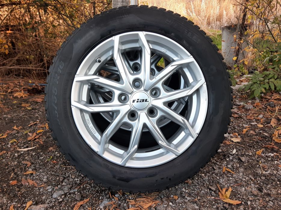 4бр. Лети Джанти с зимни гуми 5х112 за VW-ФОЛКСВАГЕН-16цола