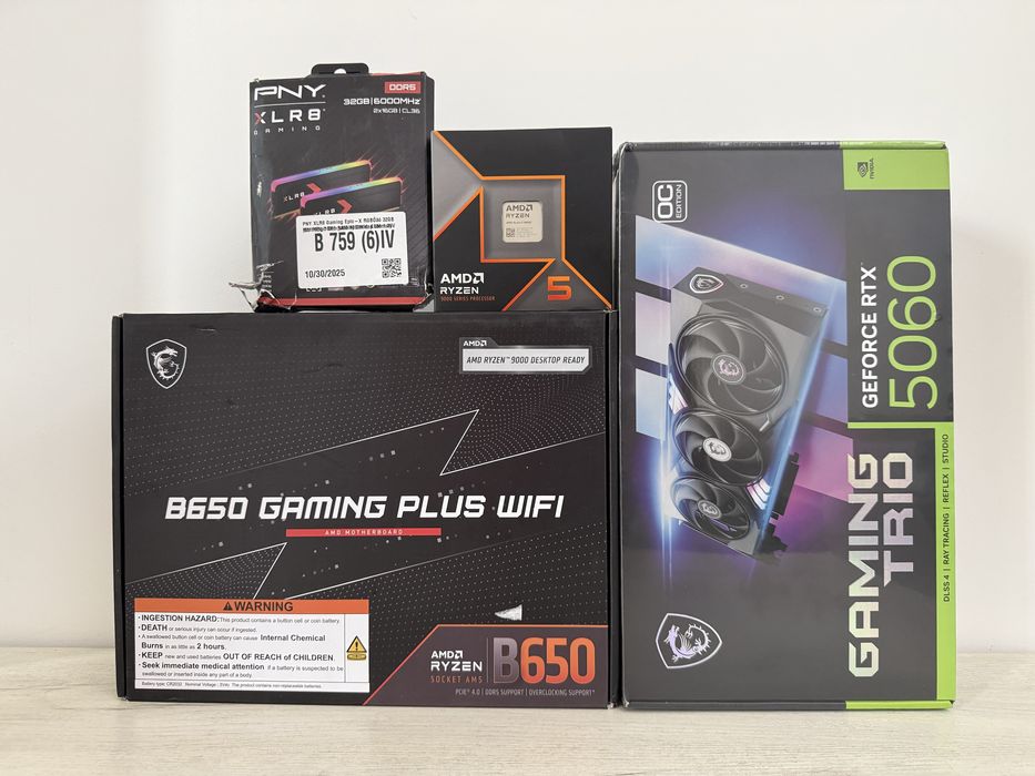 B650 | RTX5060 | 32GB OZU | R5 9600X