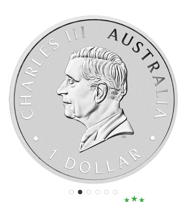 Сребърна монета, 1 oz,Australian Emu, цветна, 2025