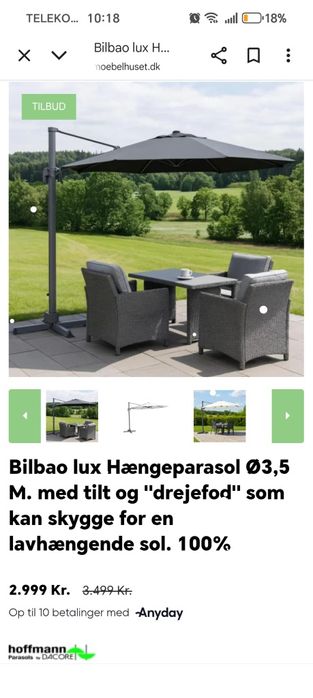 Umbrela 3,5 metri, Noua sigilata!! cadru din aluminiu pivotantanta 360