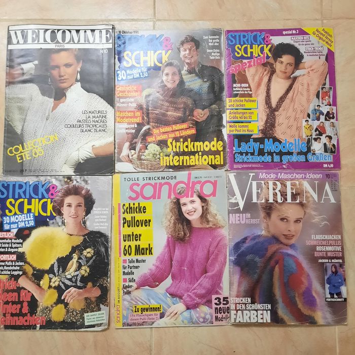 Стари списания за плетива  Verena и други