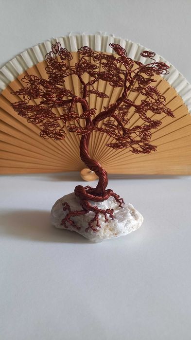 Copacel handmade din fir de Cupru