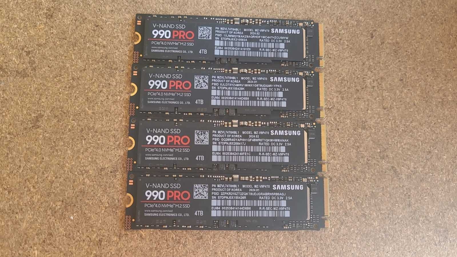 SSD Samsung 990 PRO 4TB PCI Express 4.0 , noi, fara cutie , zero ore