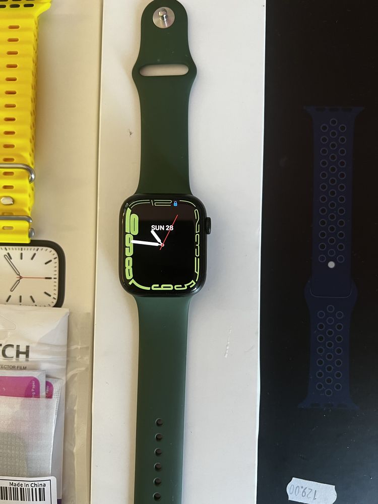 Apple watch 7 series green 94% батерия не различим от нов