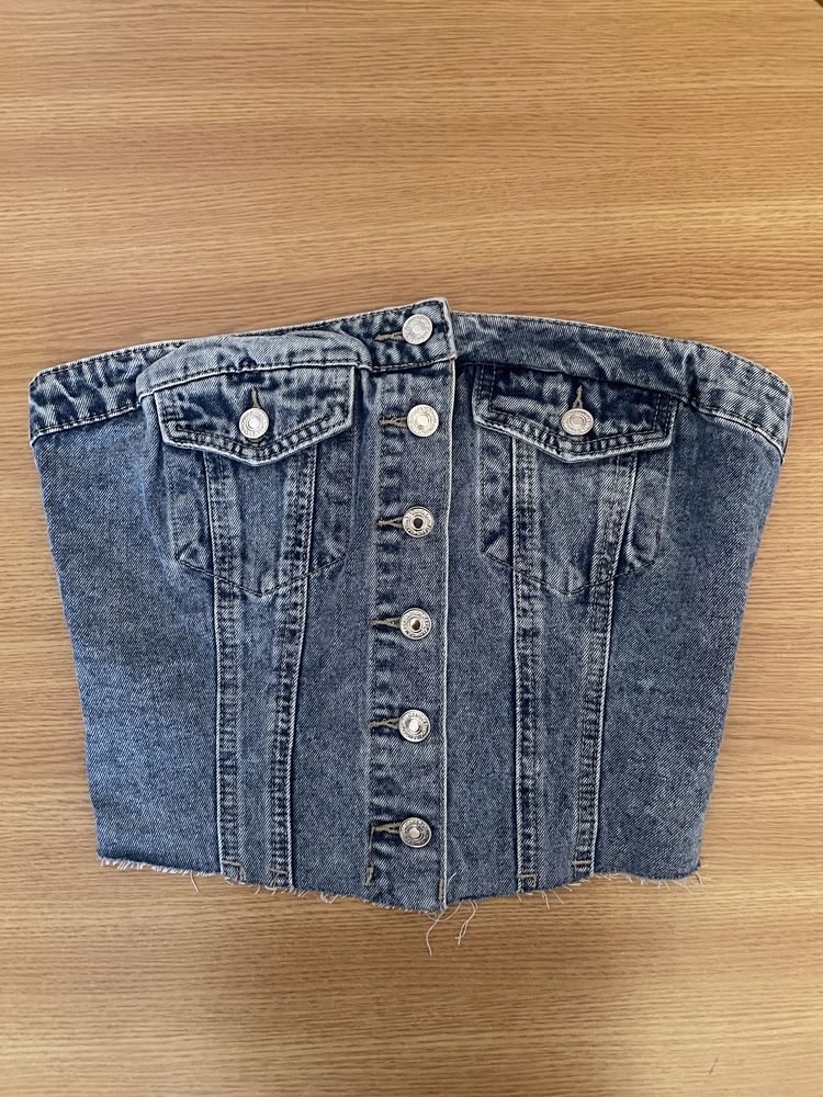 Top denim nou Shein