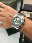 audemars piguet offshore silver green