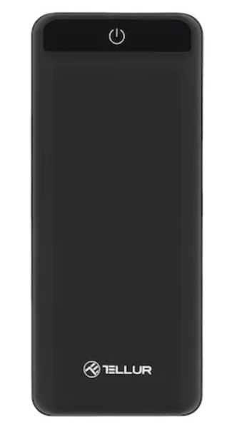 Acumulator extern Tellur | Baterie externa | 2xUSB | 20000 mAh | Negru
