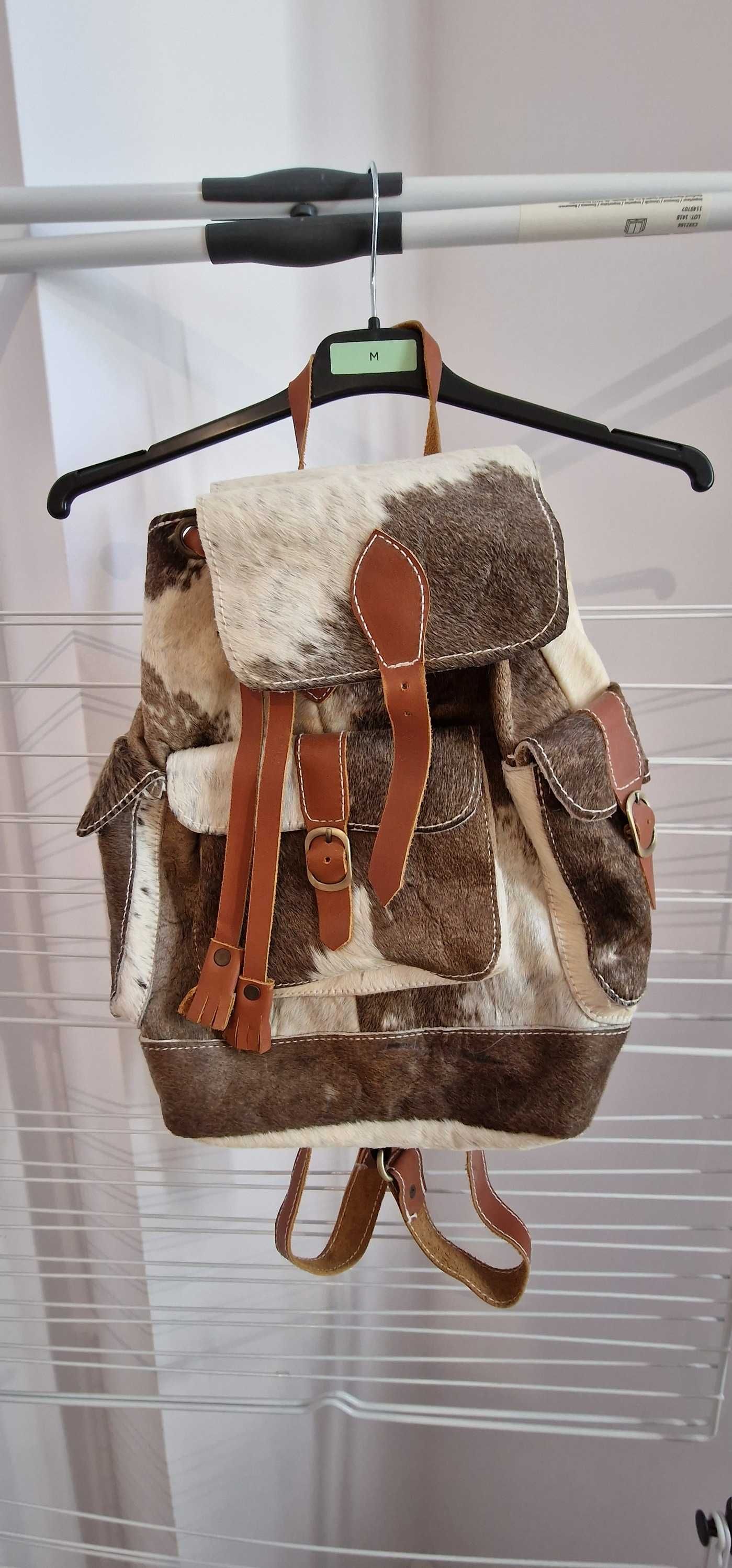 Rucsac piele camila 100% naturala