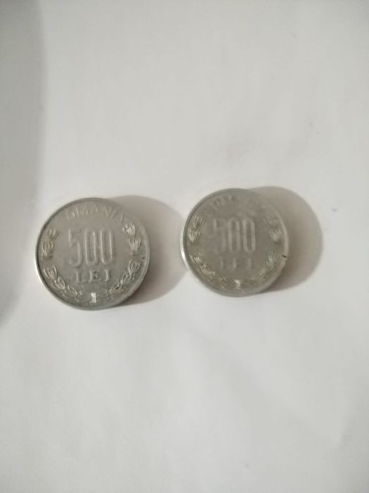 Moneda 500 lei 1999 si 2000