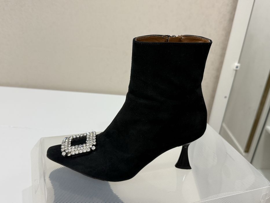 Сапоги натуральная замша