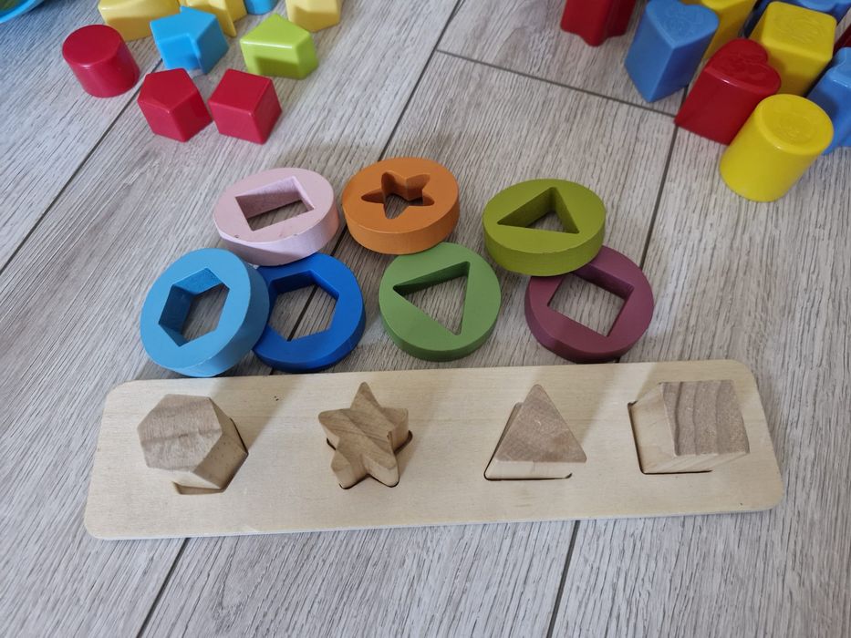 Jucării indemanare motricitate, colorate, forme geometrice