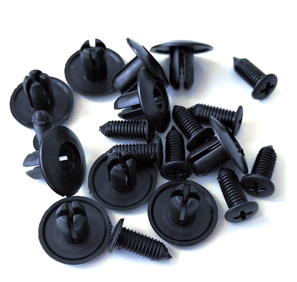 Clipsuri auto 8 mm diametru, material plastic