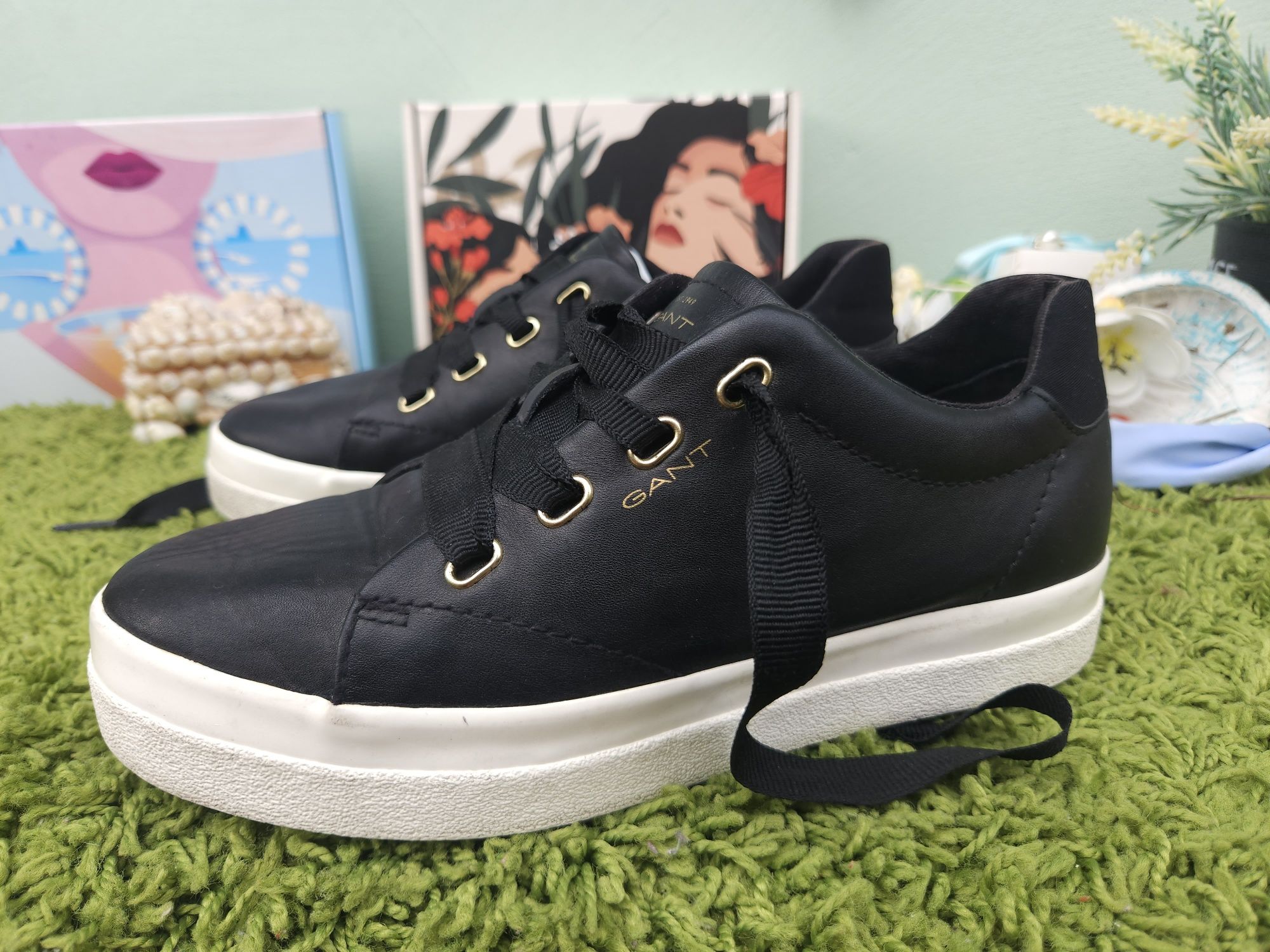Gant кецове естествена кожа N39