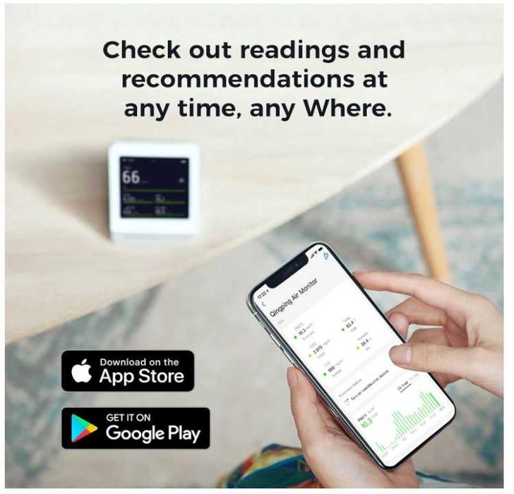 Termometru Monitor calitate aer Qingping Air Quality Monitor Gen 1