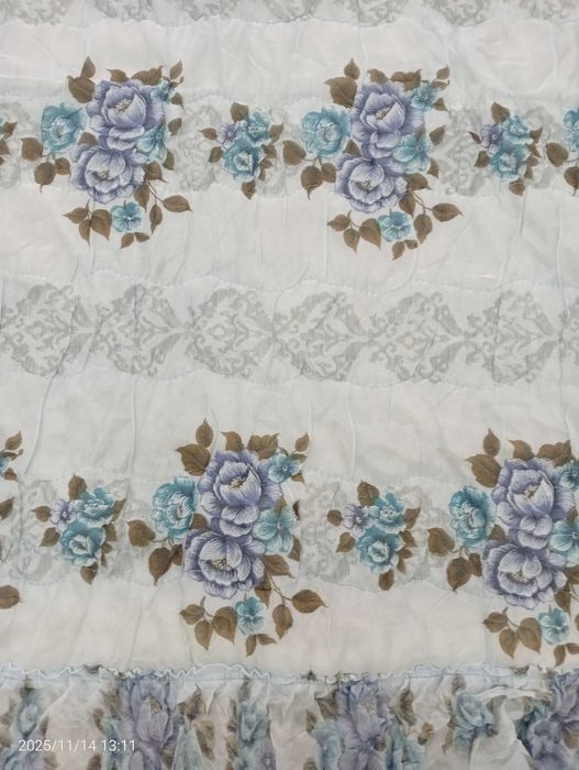 Покрывало голубое недорого в отличном состоянии размер 1.7х2.5м