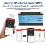 Baterie Kepworth 12v 100Ah (Bluetooth) LifePo4 smart bms power bank