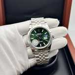 Ceas rolex datejust green dial 41 mm
