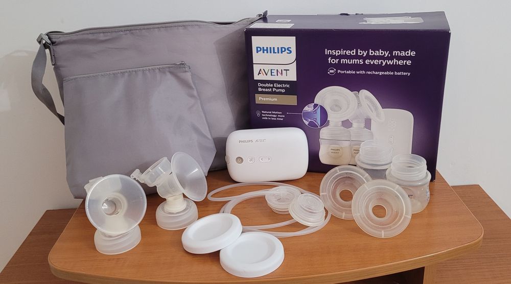 Електрическа двойна помпа за кърма Philips Avent SCF398/11 (Premium)