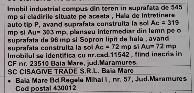 Vand hala metalica / spatiu comercial  320 mp