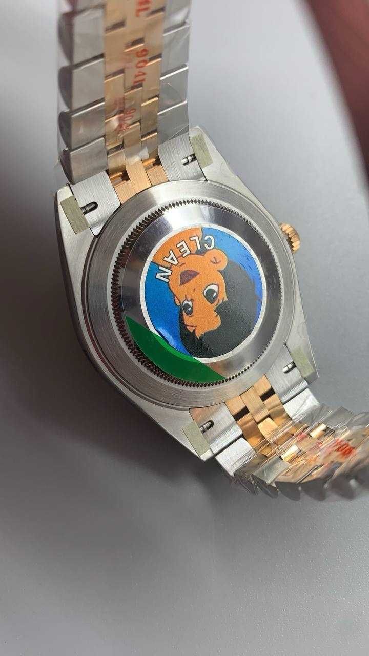 Rolex datejust 36/41mm сребърен розово злато