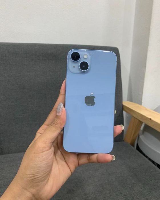 Iphone 14 голубой 128гб, акб 80%