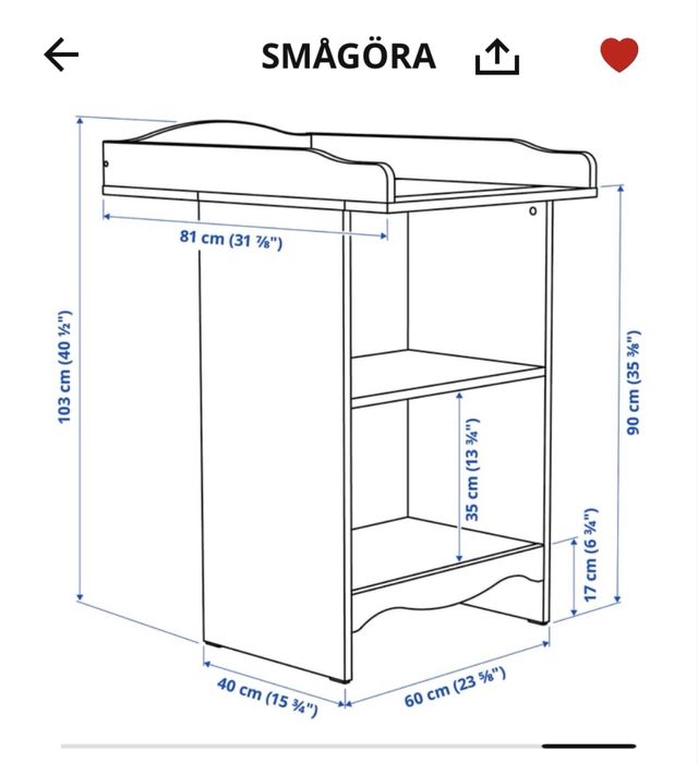 Set bebeluș IKEA: pătuț, masă înfășat și saltele + bonusuri