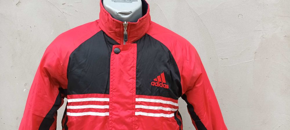 Adidas Red & Black  | geaca outdoor mar. 128 - 134 cm | 8 - 9 ani