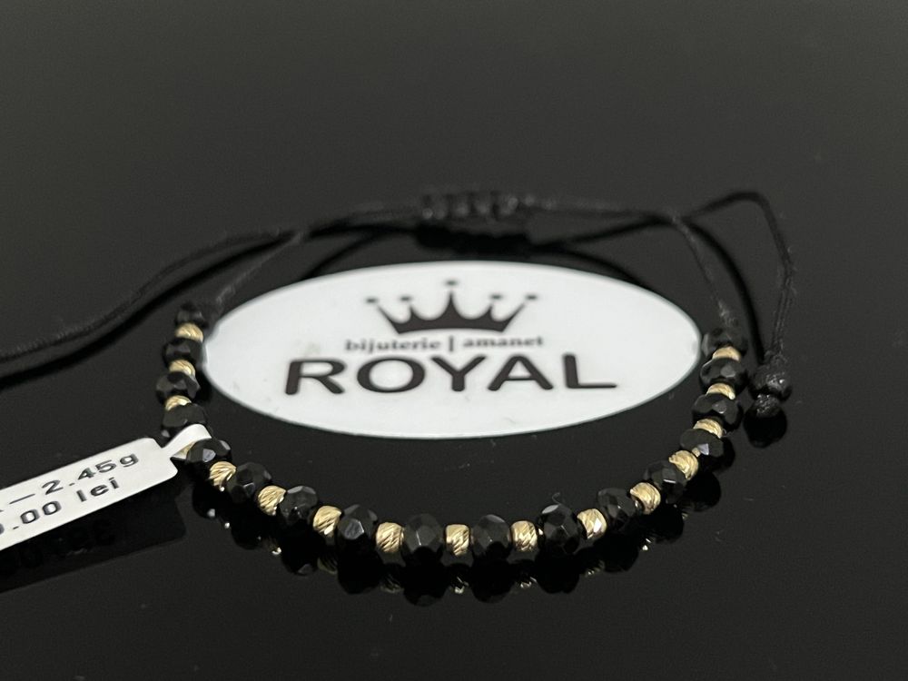 Bijuteria Royal CB : Bratara cu snur aur 14k 2,45gr