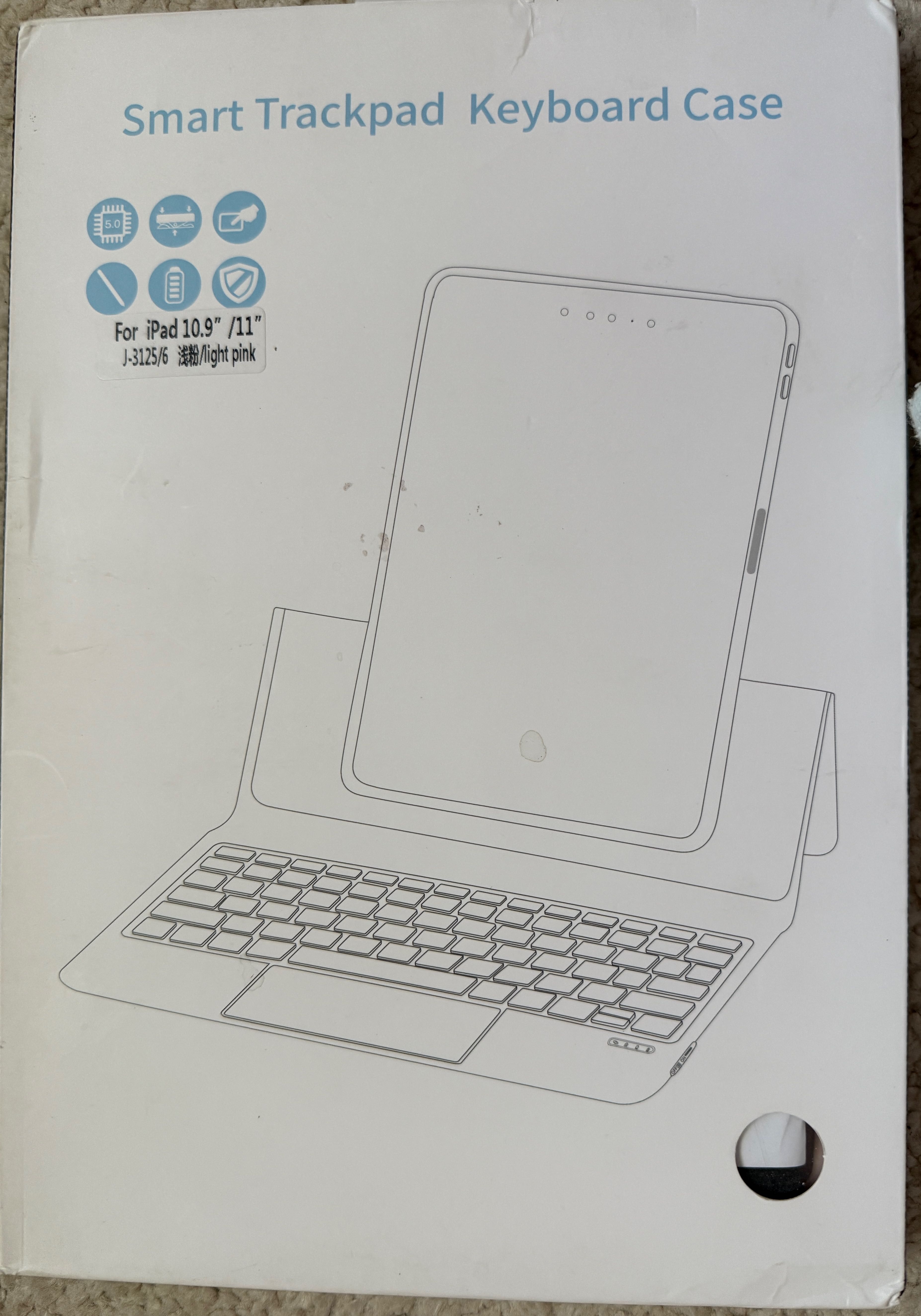 Абсолютно нова клавиатура с калъф за iPad – Bluetooth 5.3, осветена