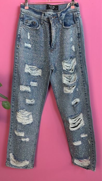 Compleu jeans/blug damă (geacă + pantalon) S L