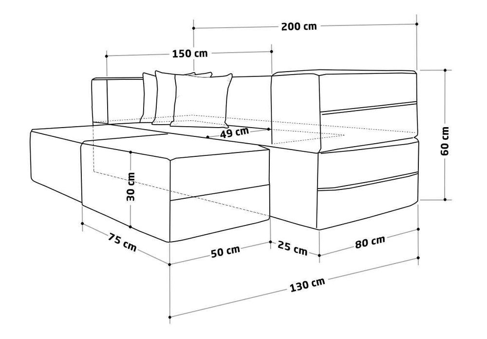 Biscuit canapea extensibila modulara