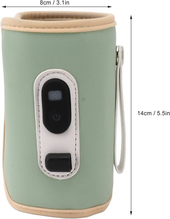 Преносим дигитален нагревател за шишета-зелен