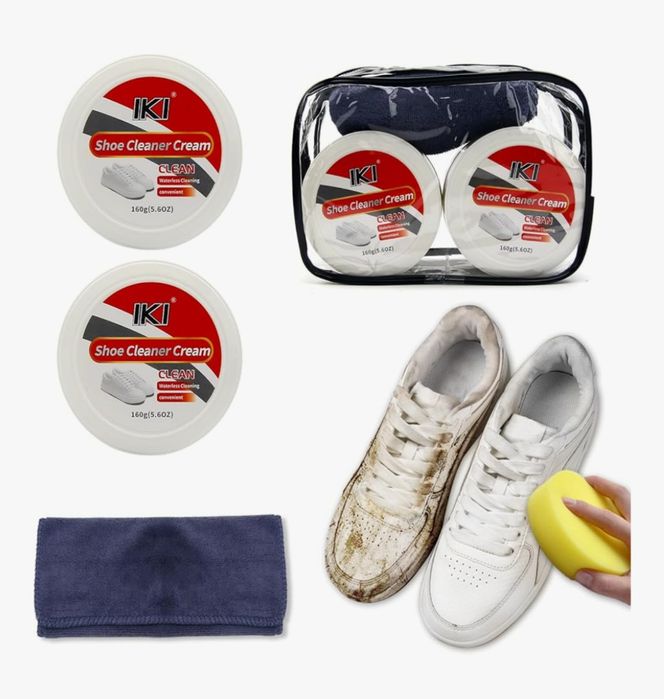 Soluție Curățare Adidași + Lavete Burete, Lavetă Microfibră