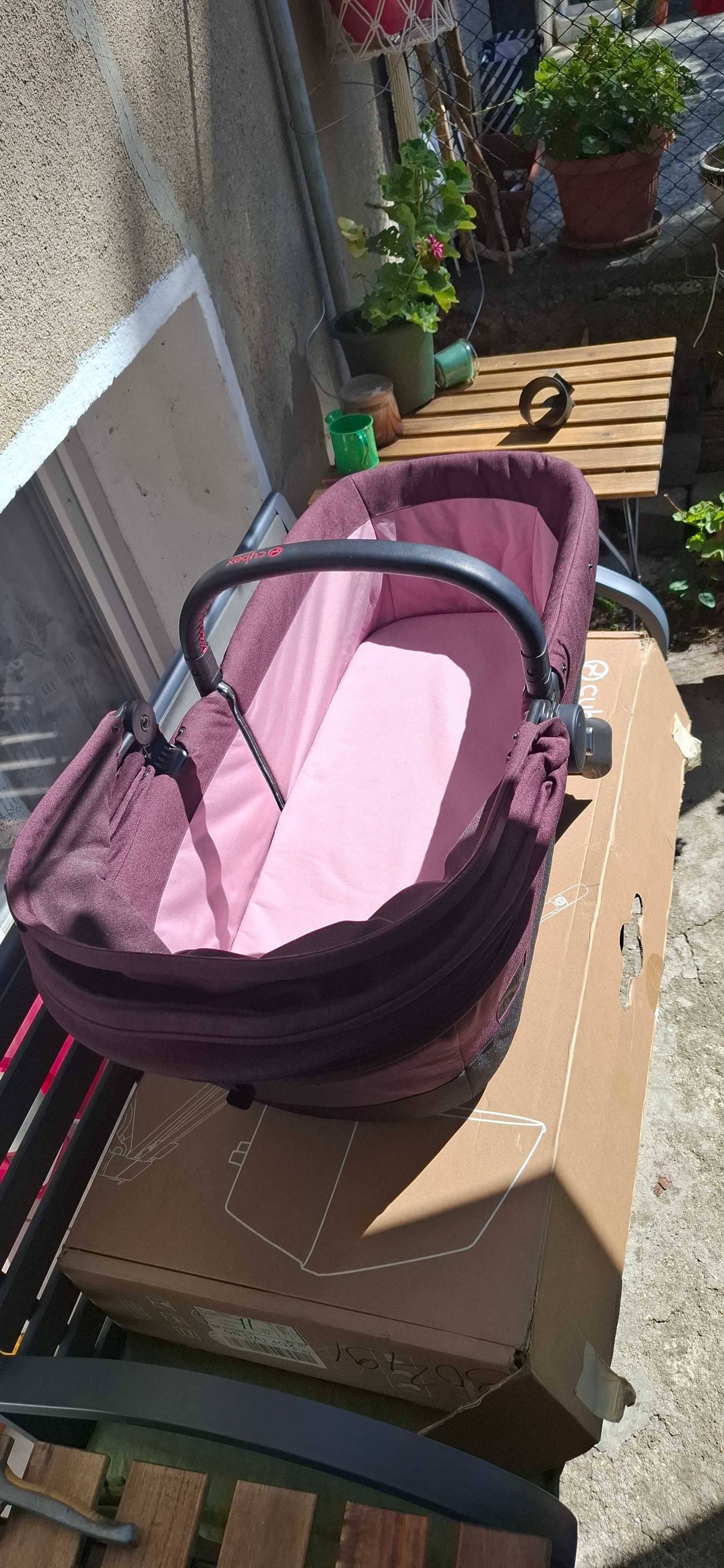 Cybex Priam Lux Platinum - комплект + 2 летни коша