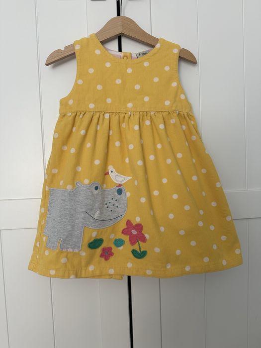 Sarafan catifea reiata Frugi 98 cm, 2-3 ani