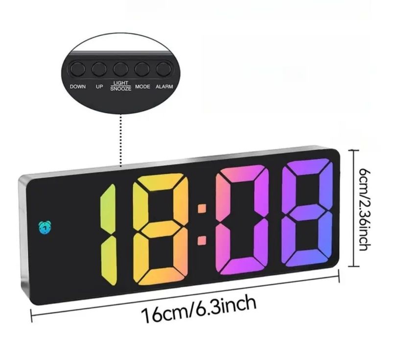 Ceas digital Led cu afișaj mare