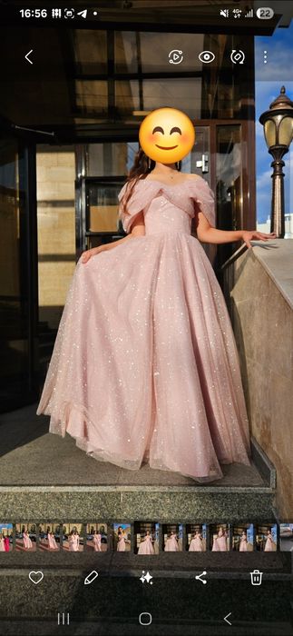 Платье бальное нежное