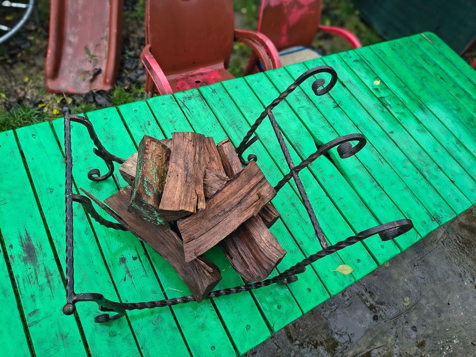 Suport lemne fier forjat