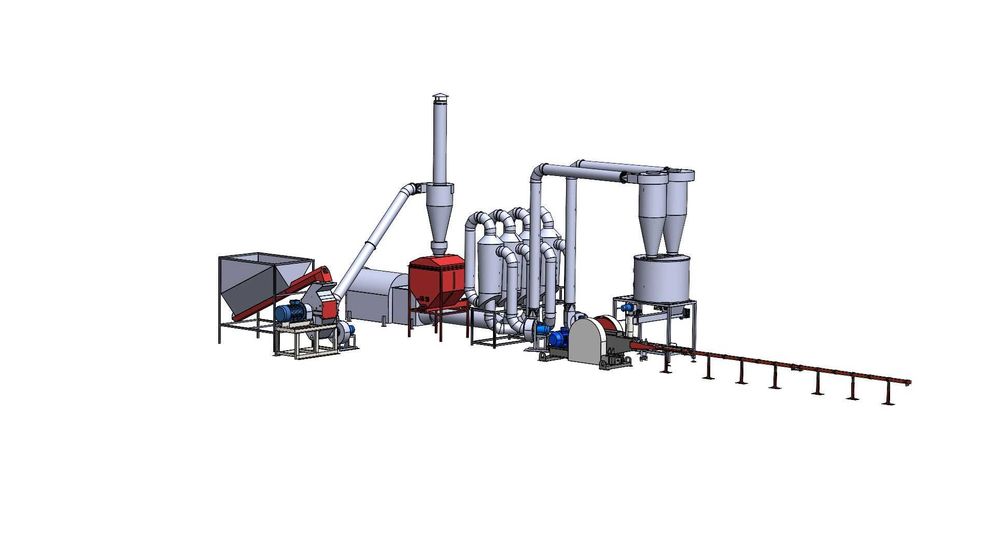 Linie brichetare rumeguș producere brichete 400-500 kg/ora