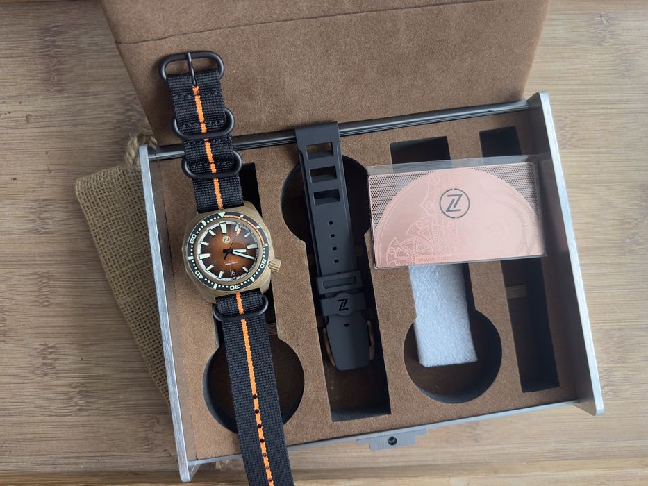 Ceas Zelos HAMMERHEAD V3 300M Bronze BURNT Orange