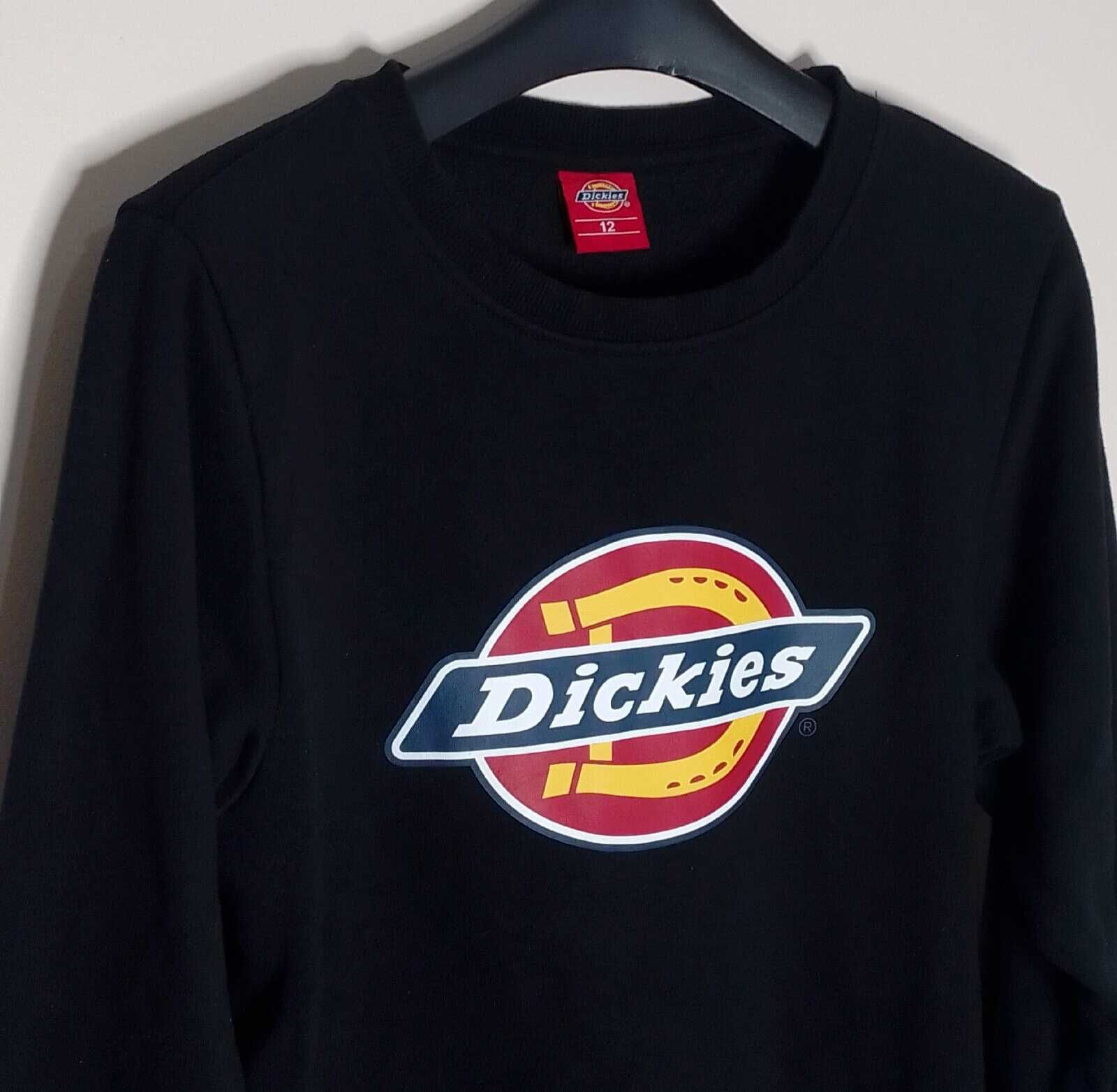 Dickie's Logo Sweater , черна блуза XL  , размер ХЛ  - DICKIES