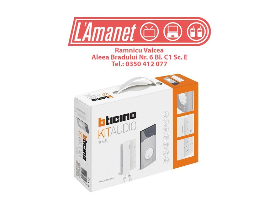 Kit Interfon Audio Sonerie Cu Fir bticino Kit Audio 364231 NOU FullBox