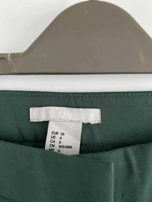 Pantaloni eleganti verde inchis marimea 36