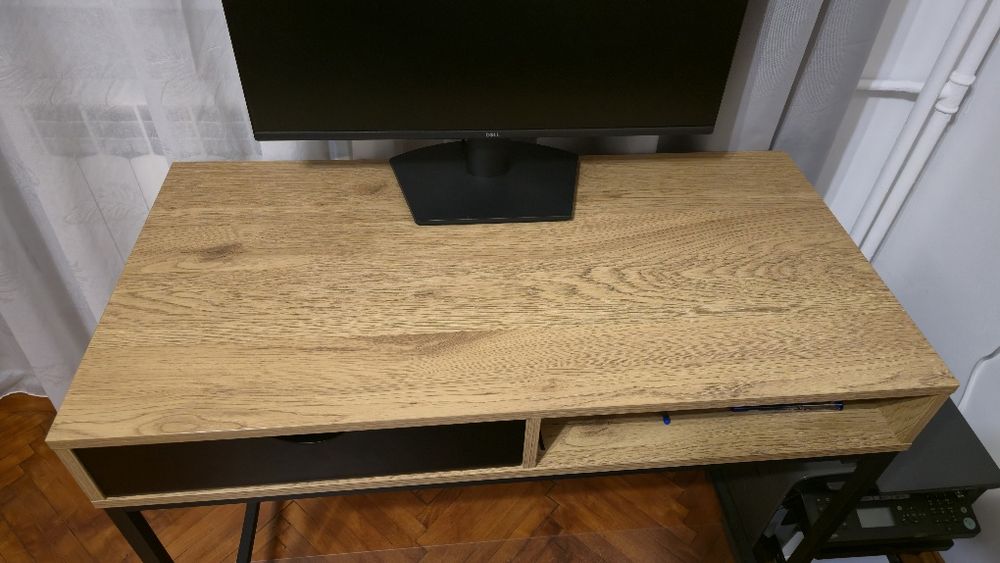 Birou TRAPPEDAL 48x95 stejar cald/negru