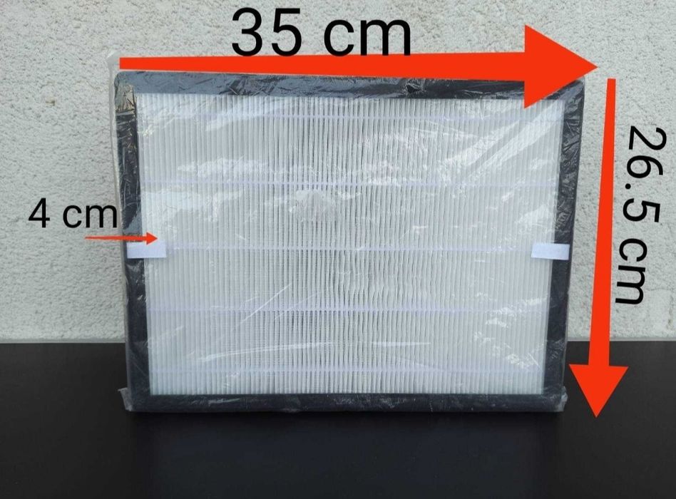 Filtru 3 in 1 aer pre hepa carbune activ filtru 35x26.5x4 cm