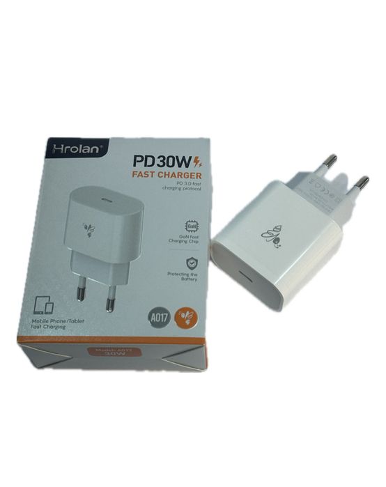 Зарядное устройство Hrolan A017 30W Type-C белый