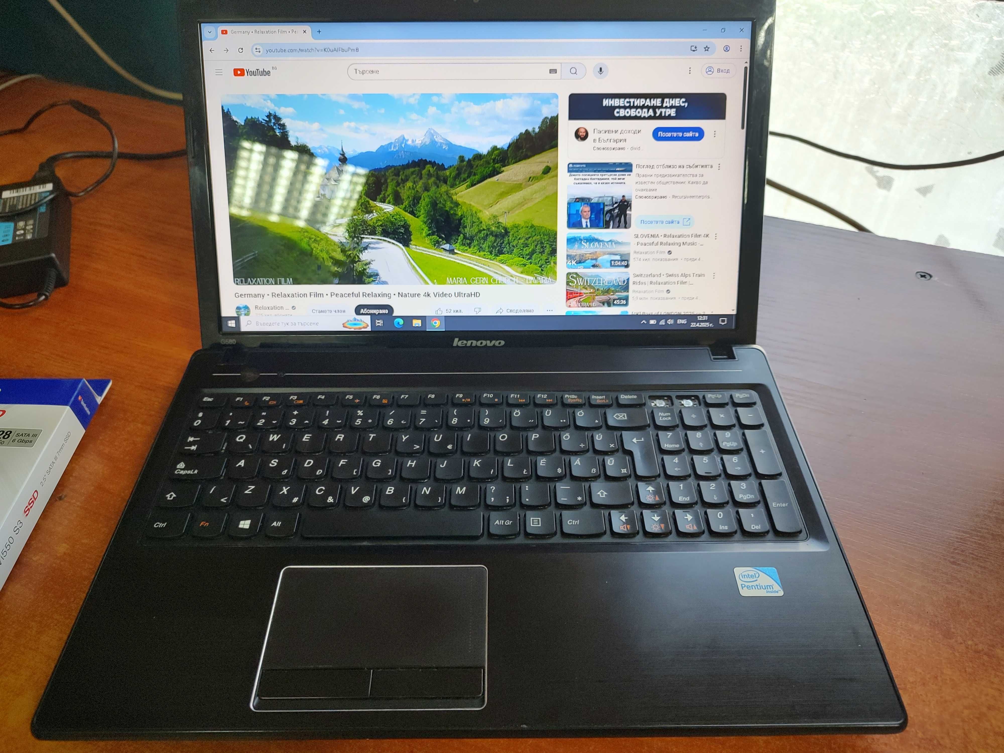 ТhinkPad Lenovo Laptop N14608 128 gb SSD 6 gb ram 149 лв.в
