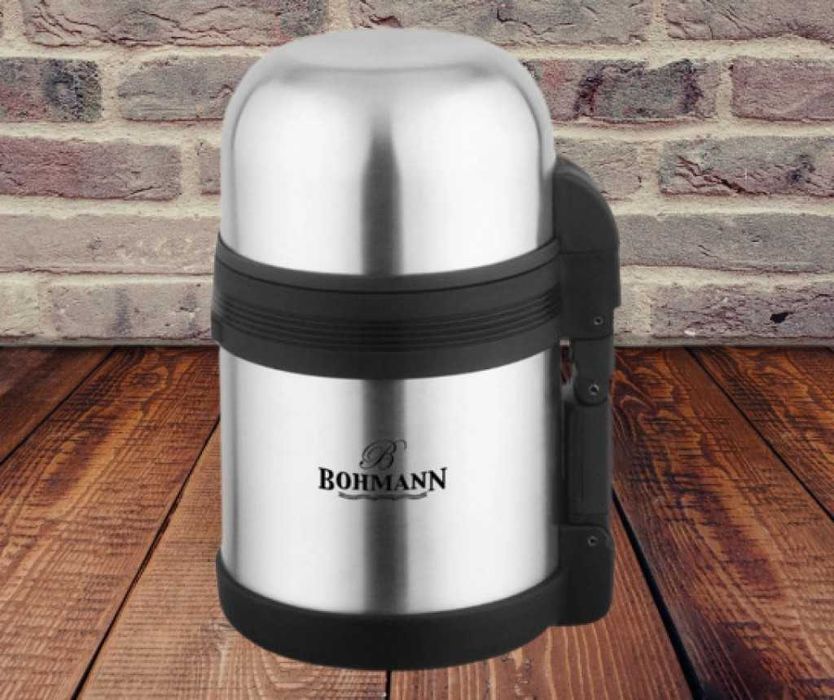 Термос за храна Bohmann, 0.8л./ 1 литър, Неръждаема стомана