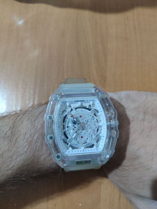 Ceas casual white quartz