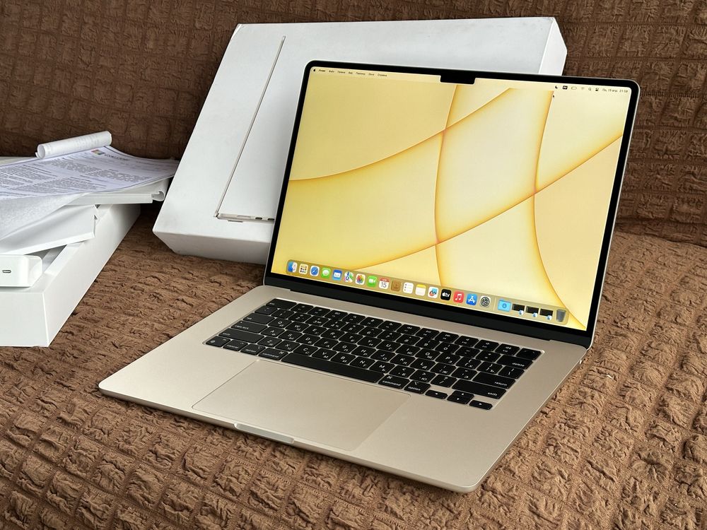 Apple MacBook Air 15.6 M2 2023 EAC/SSD512GB/8GB OZU/гарантия\Starlight